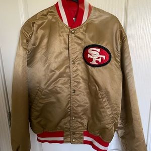 Vintage NFL San Francisco 49ers gold satin starter jacket